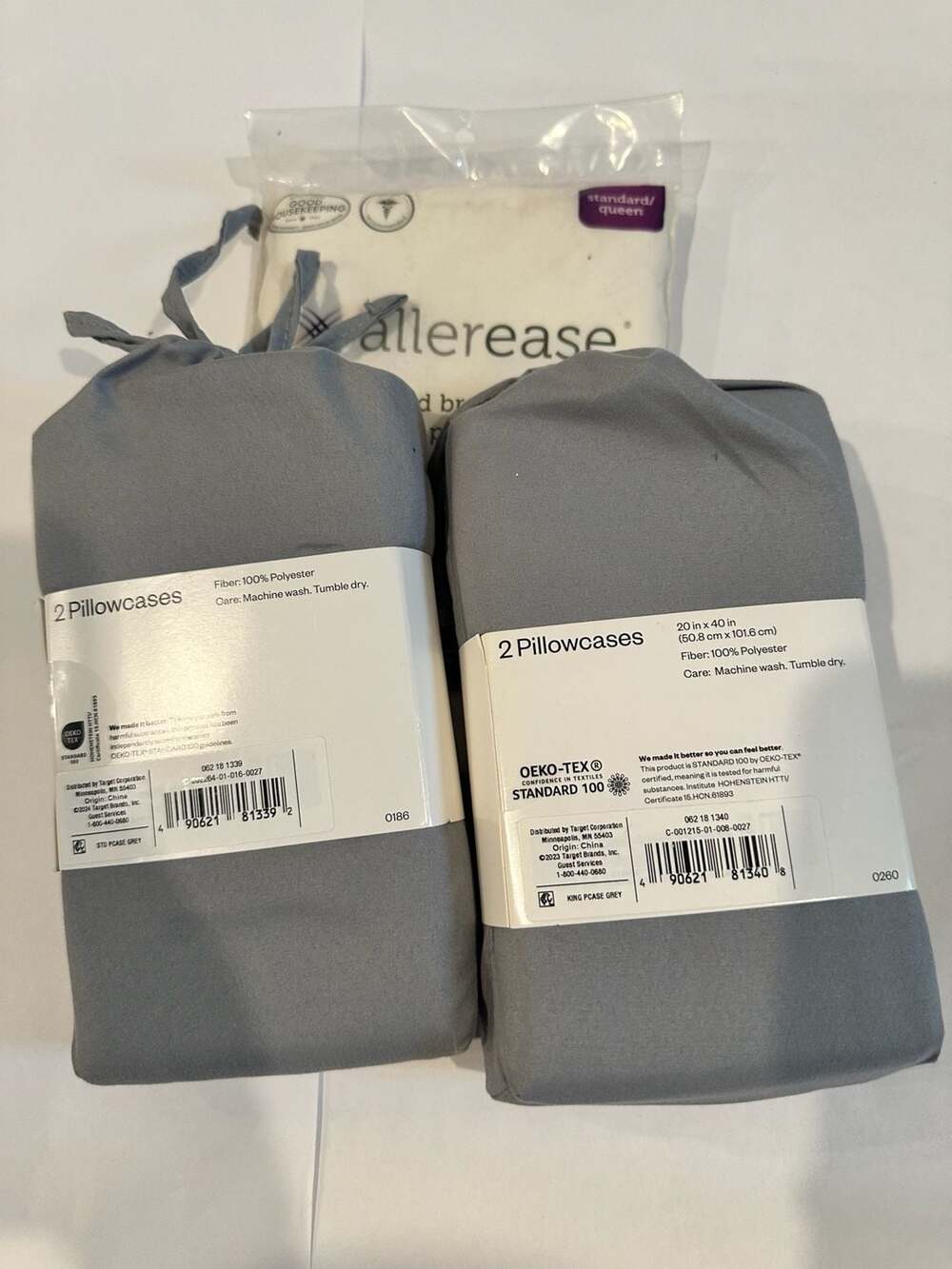 Lot of  2 Target Pillowcases & protector